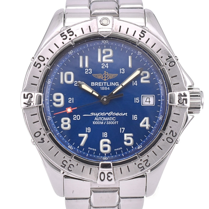 BREITLING Super Ocean A17340 Date blue Dial Automatic Men's
 Watch N#143416