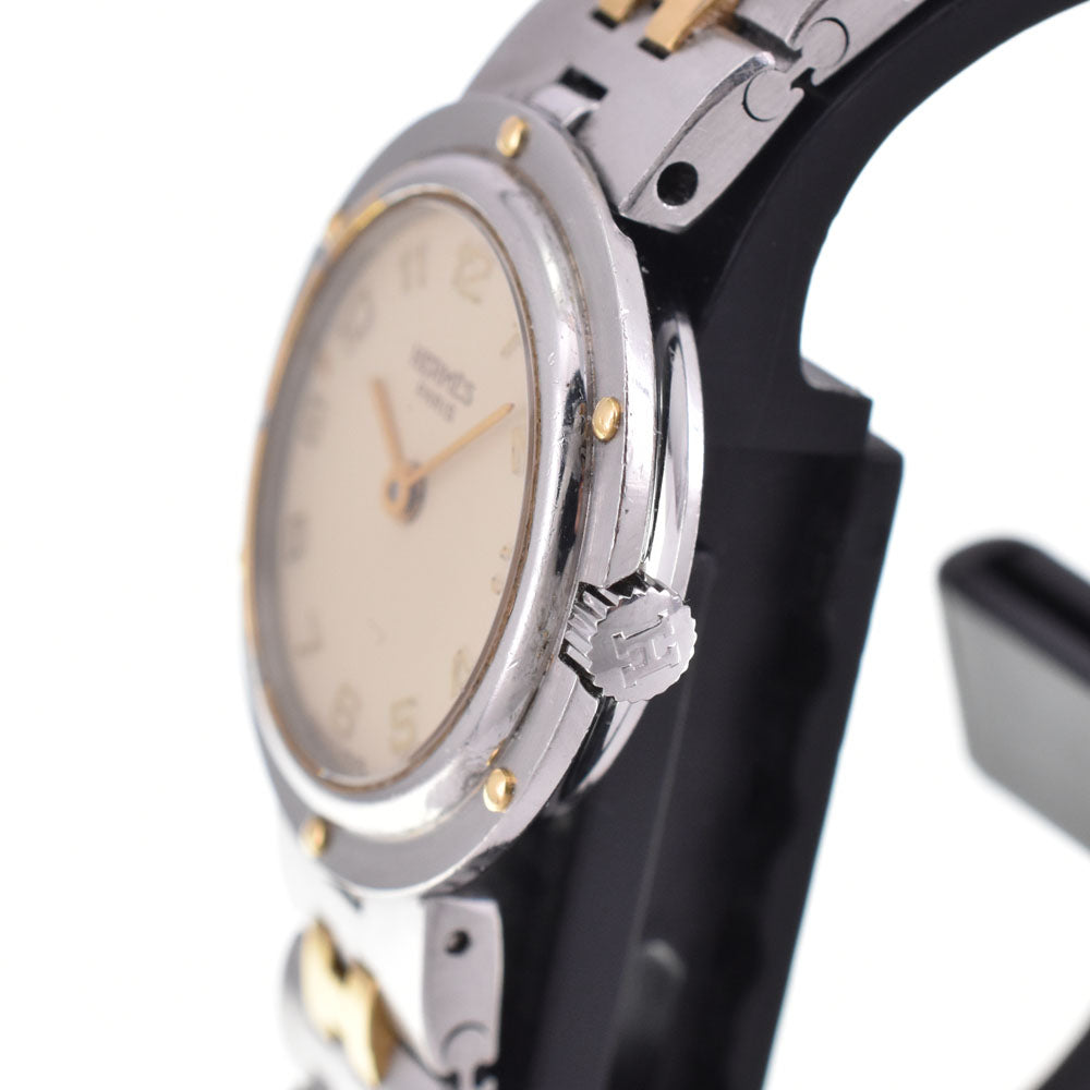 HERMES Olympia Stainless Steel/Gold Plated Ivory Dial Quartz Ladies
 Watch B#143417