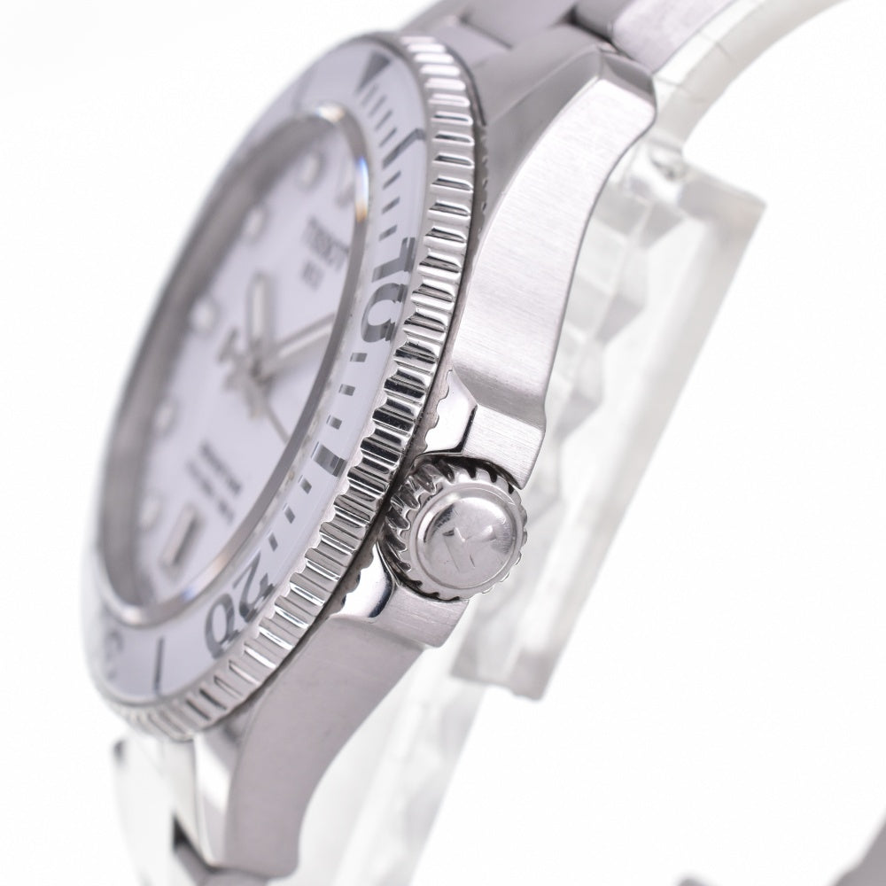 with paper TISSOT Sea star 1000 T120210A Date white Dial Quartz Ladies
 Watch N#143418