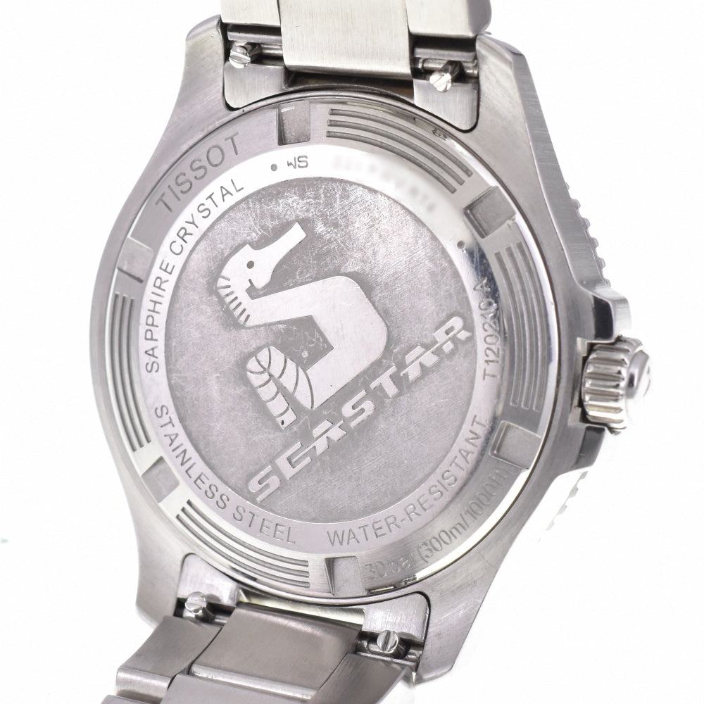 with paper TISSOT Sea star 1000 T120210A Date white Dial Quartz Ladies
 Watch N#143418