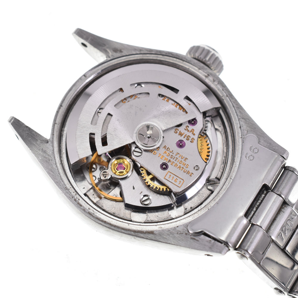 ROLEX Oyster perpetual 6618 vintage Cal.1130 Silver Dial Automatic Ladies
 Watch P#143422