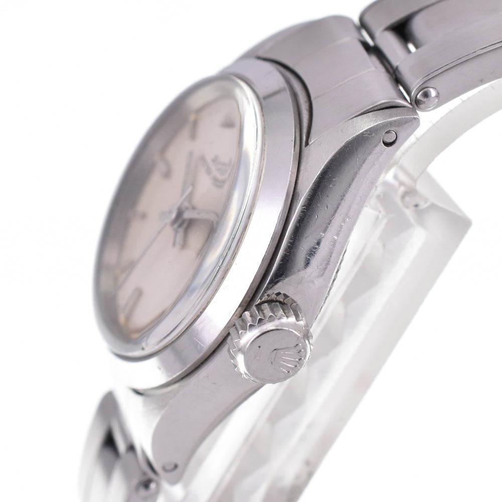 ROLEX Oyster perpetual 6618 vintage Cal.1130 Silver Dial Automatic Ladies
 Watch P#143422