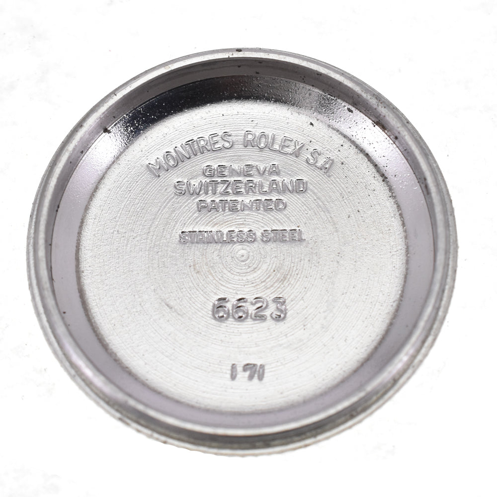 ROLEX Oyster perpetual 6618 vintage Cal.1130 Silver Dial Automatic Ladies
 Watch P#143422