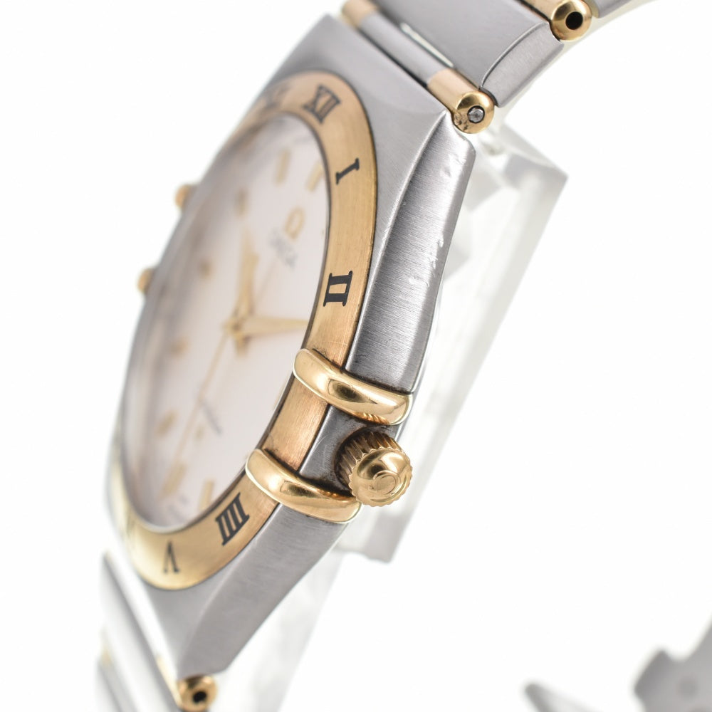 with paper OMEGA Constellation 1312.30 Stainless Steel/K18YG Silver Dial Quartz Men's
 Watch O#143424