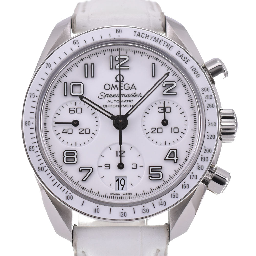 with paper OMEGA Speedmaster 324.33.38.40.04.001 white Dial Automatic Ladies
 Watch Q#143426