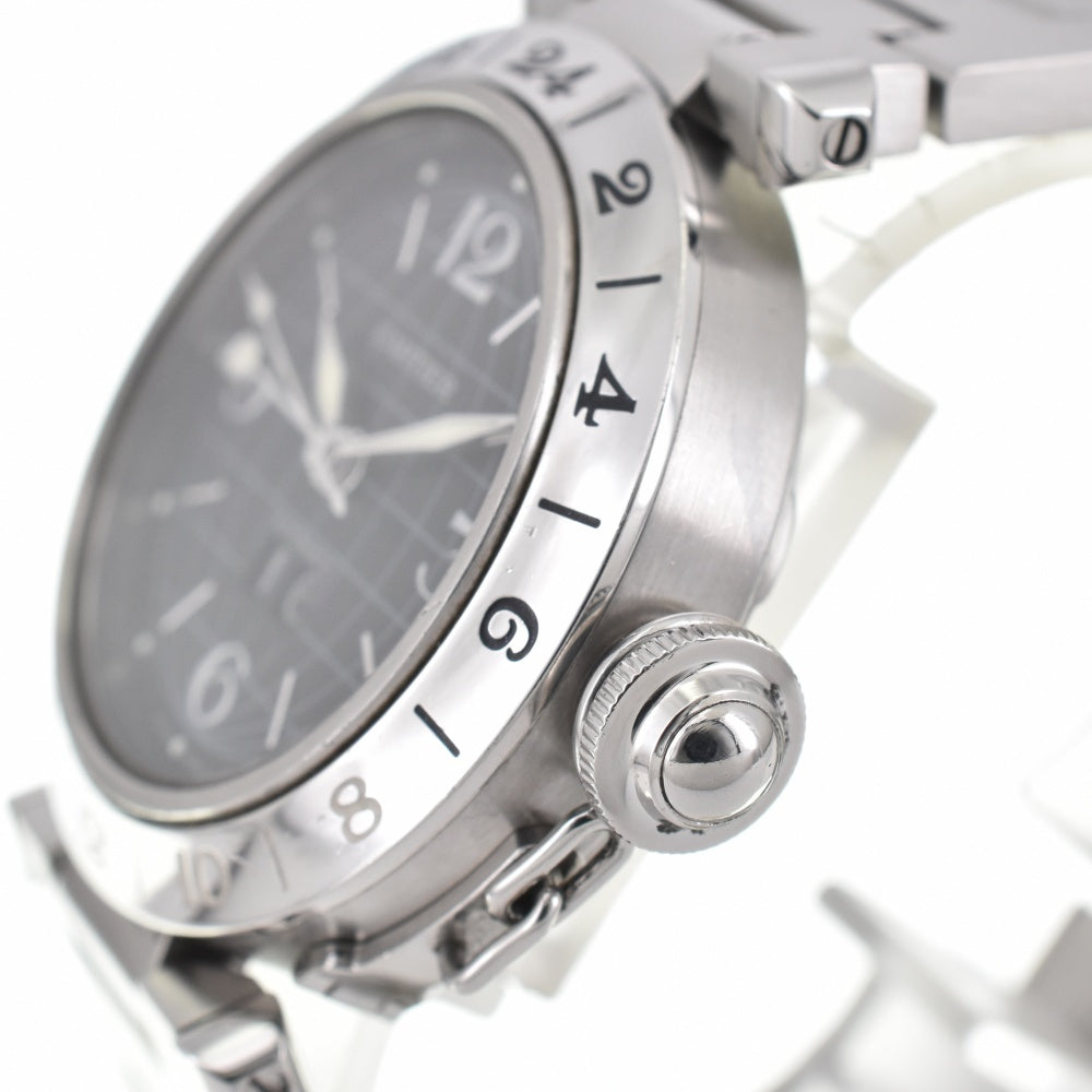 CARTIER Pasha C Meridian Big Date GMT W31049M7 black Dial Automatic Unisex
 Watch O#143430