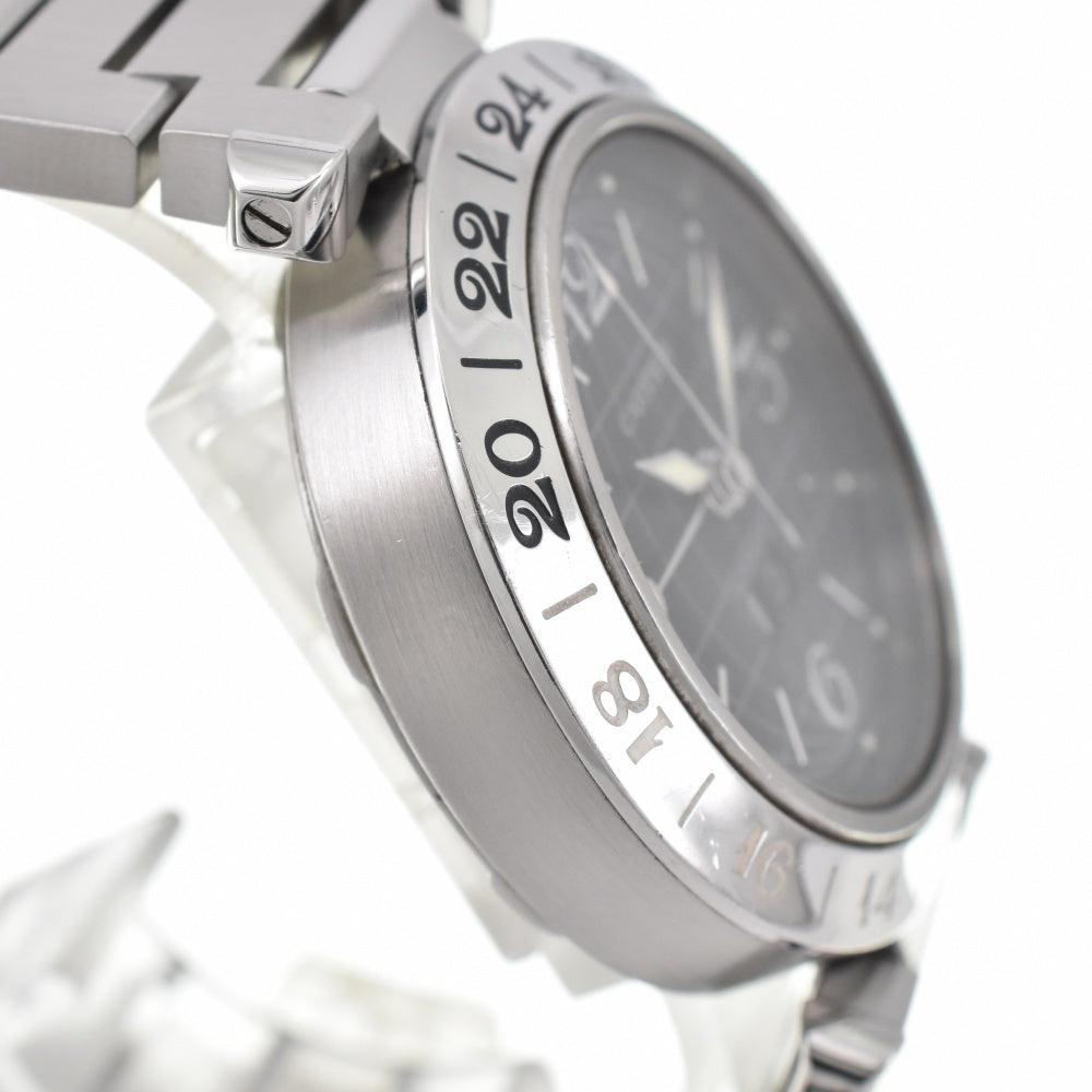 CARTIER Pasha C Meridian Big Date GMT W31049M7 black Dial Automatic Unisex
 Watch O#143430