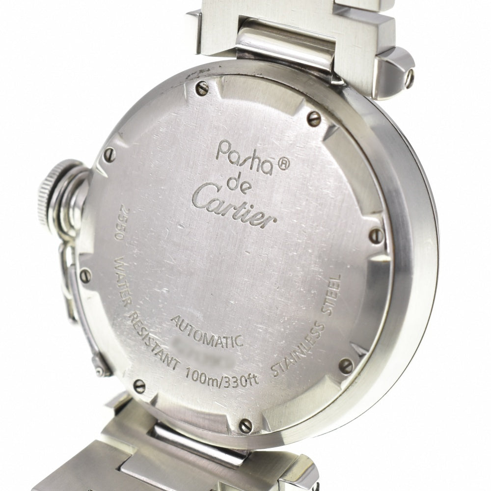 CARTIER Pasha C Meridian Big Date GMT W31049M7 black Dial Automatic Unisex
 Watch O#143430