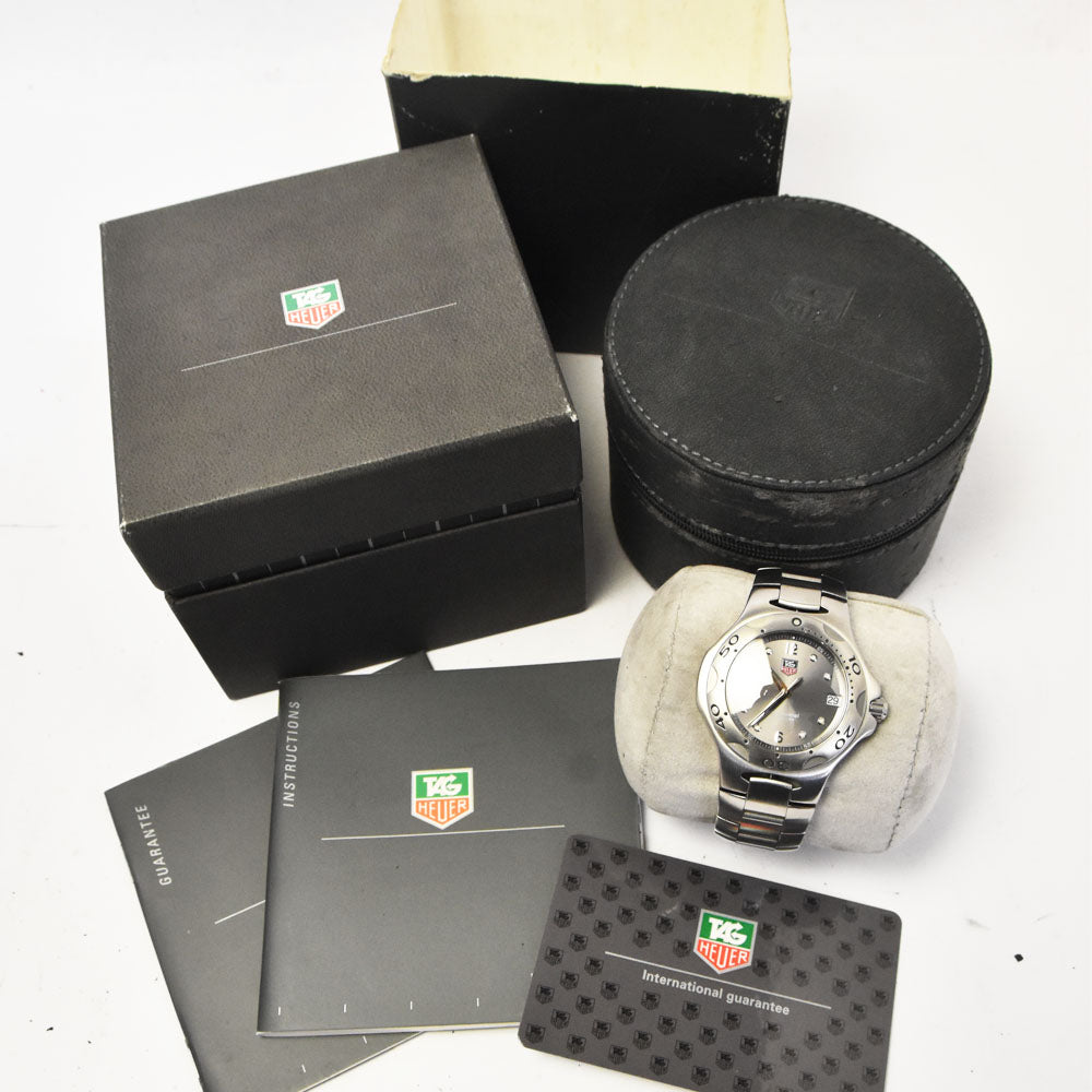 with paper TAG HEUER Kylium WL1111-0 Date gray Dial Quartz Men's
 Watch O#143431