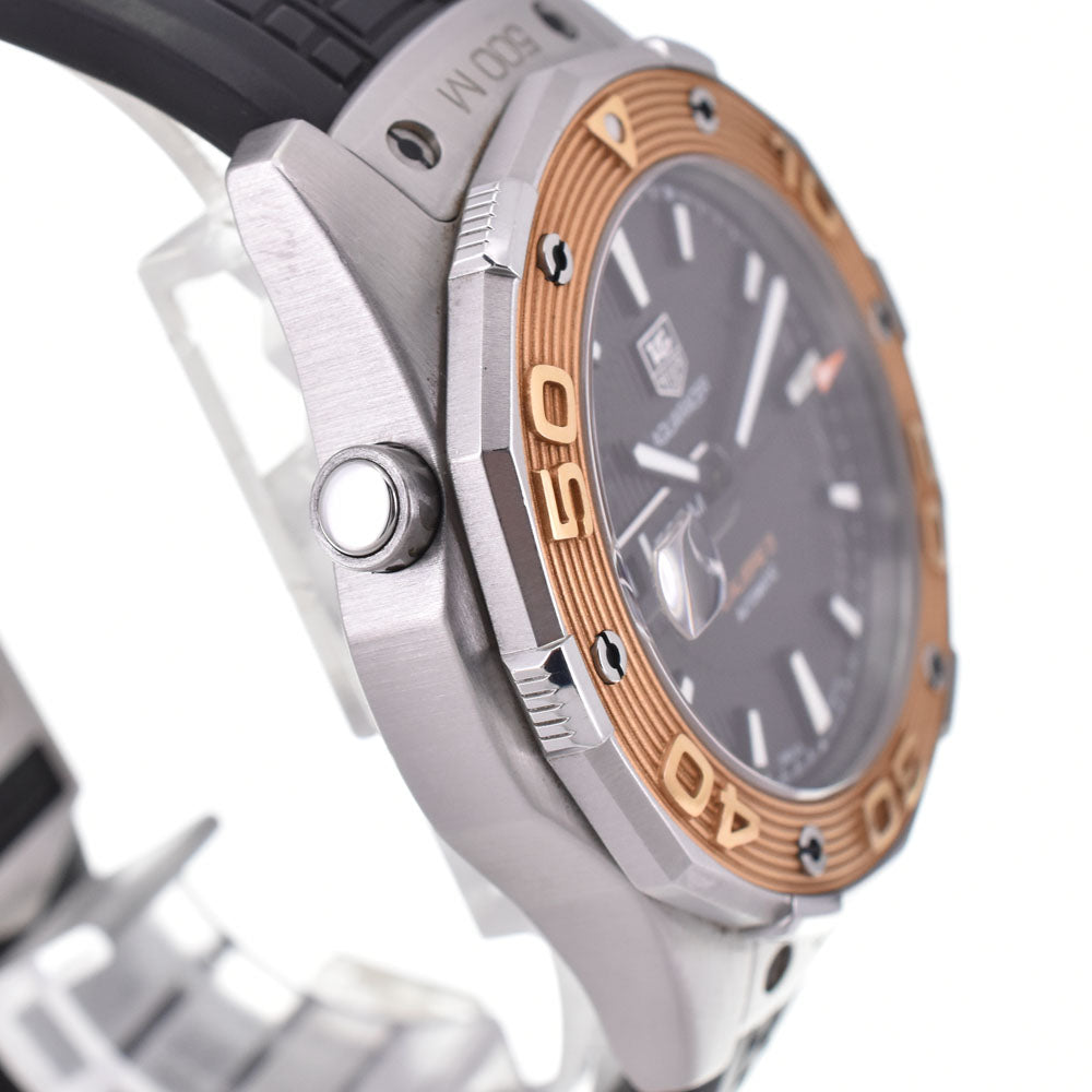 with paper TAG HEUER Aqua Racer Caliber 5 WAJ2150.FT6015 K18RG Bezel black Dial Automatic Men's
 Watch P#143434