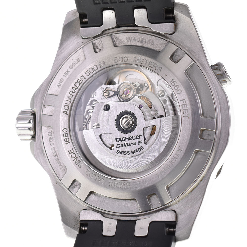 with paper TAG HEUER Aqua Racer Caliber 5 WAJ2150.FT6015 K18RG Bezel black Dial Automatic Men's
 Watch P#143434