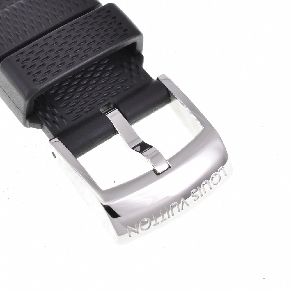 with paper LOUIS VUITTON Tambour Moon Chronograph Q8D40Z Date Black Grey Dial Automatic Men's
 Watch N#143435
