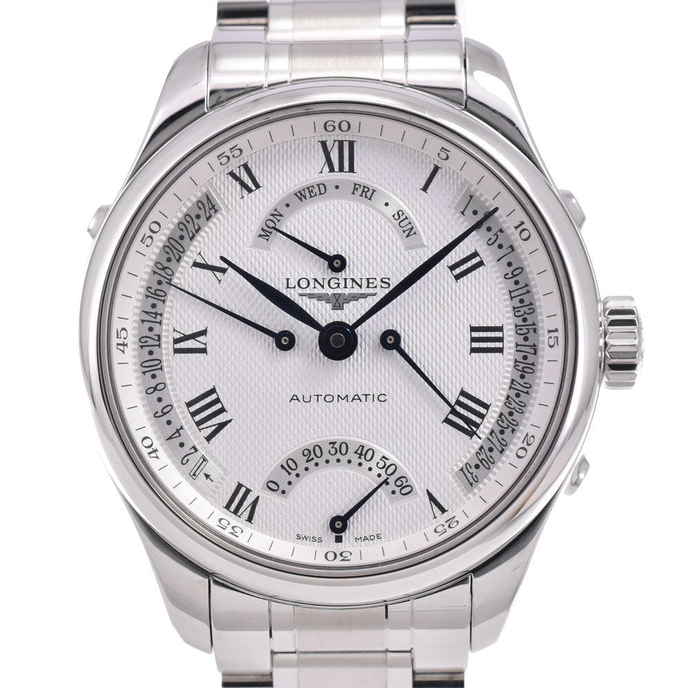 with paper LONGINES Master Collection Retrograde L2.715.4 Silver Dial Automatic Men's
 Watch Q#143438