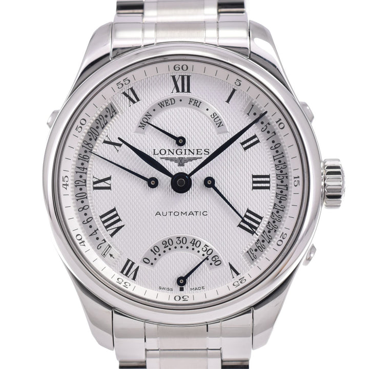 with paper LONGINES Master Collection Retrograde L2.715.4 Silver Dial Automatic Men's
 Watch Q#143438