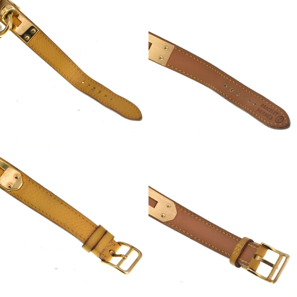 HERMES Kelly watch Gold Plated / Leather gold Dial Quartz Ladies
 Watch R#143441