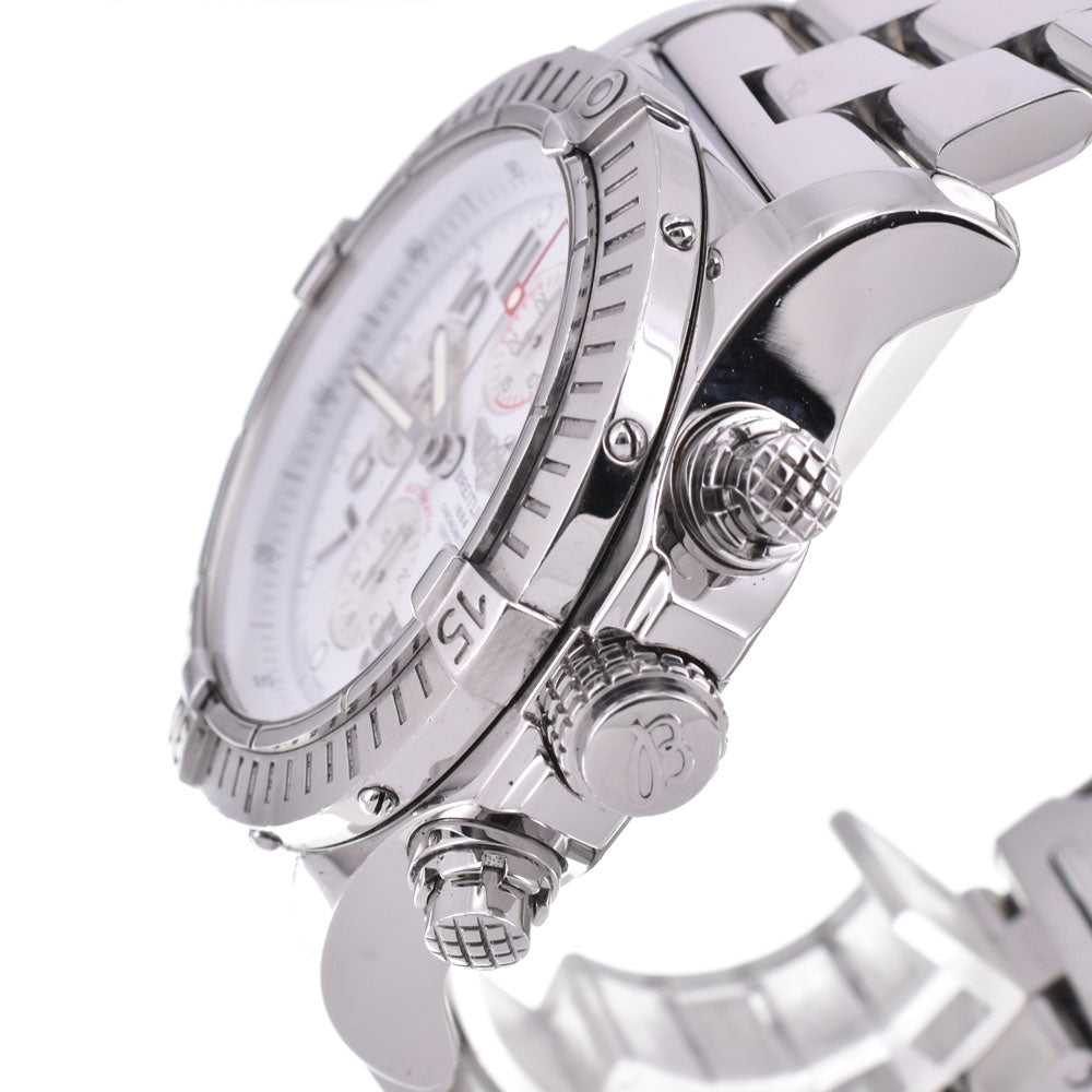 with paper BREITLING Super avenger A13370 Chronograph Date white Dial Automatic Men's
 Watch P#143444