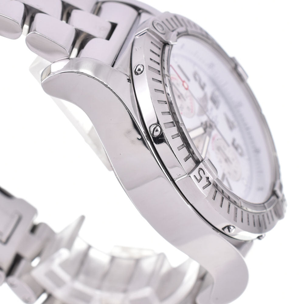 with paper BREITLING Super avenger A13370 Chronograph Date white Dial Automatic Men's
 Watch P#143444