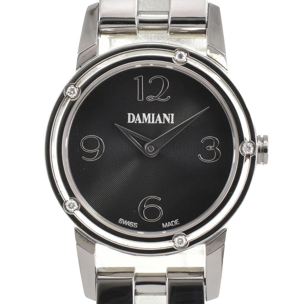 Damiani D-side DS006 5P diamond bezel black Dial Quartz Ladies
 Watch R#143450