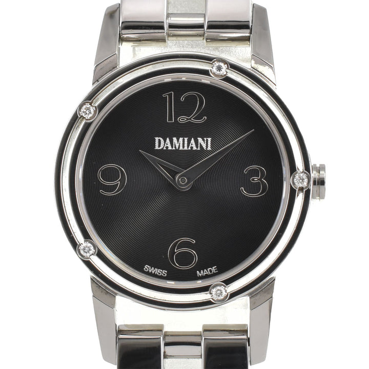 Damiani D-side DS006 5P diamond bezel black Dial Quartz Ladies
 Watch R#143450