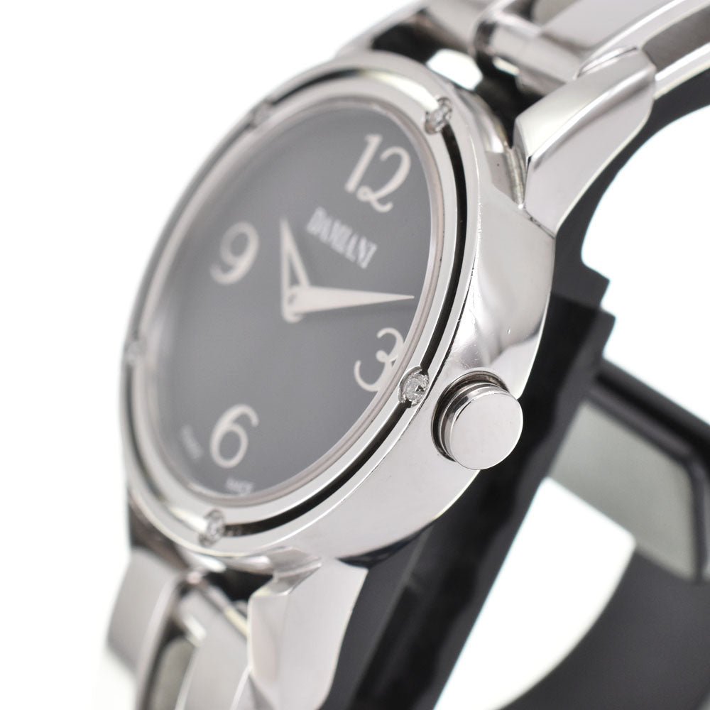 Damiani D-side DS006 5P diamond bezel black Dial Quartz Ladies
 Watch R#143450