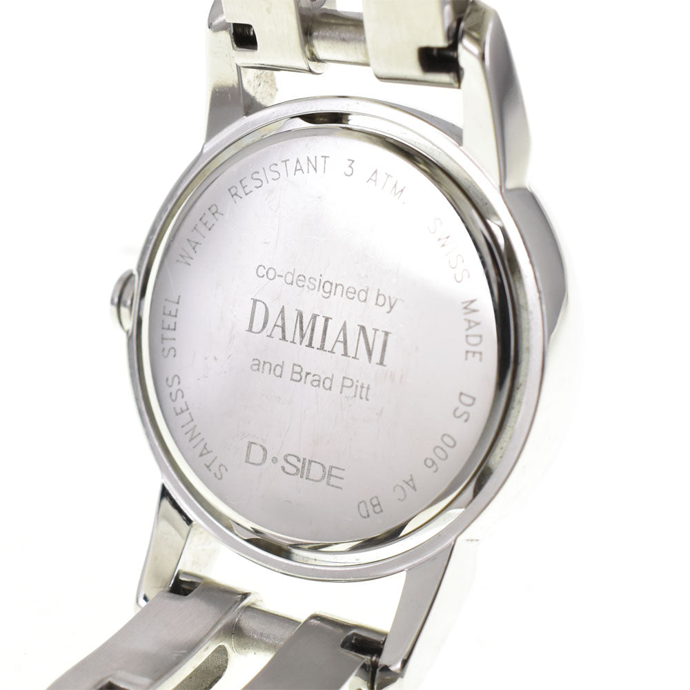 Damiani D-side DS006 5P diamond bezel black Dial Quartz Ladies
 Watch R#143450