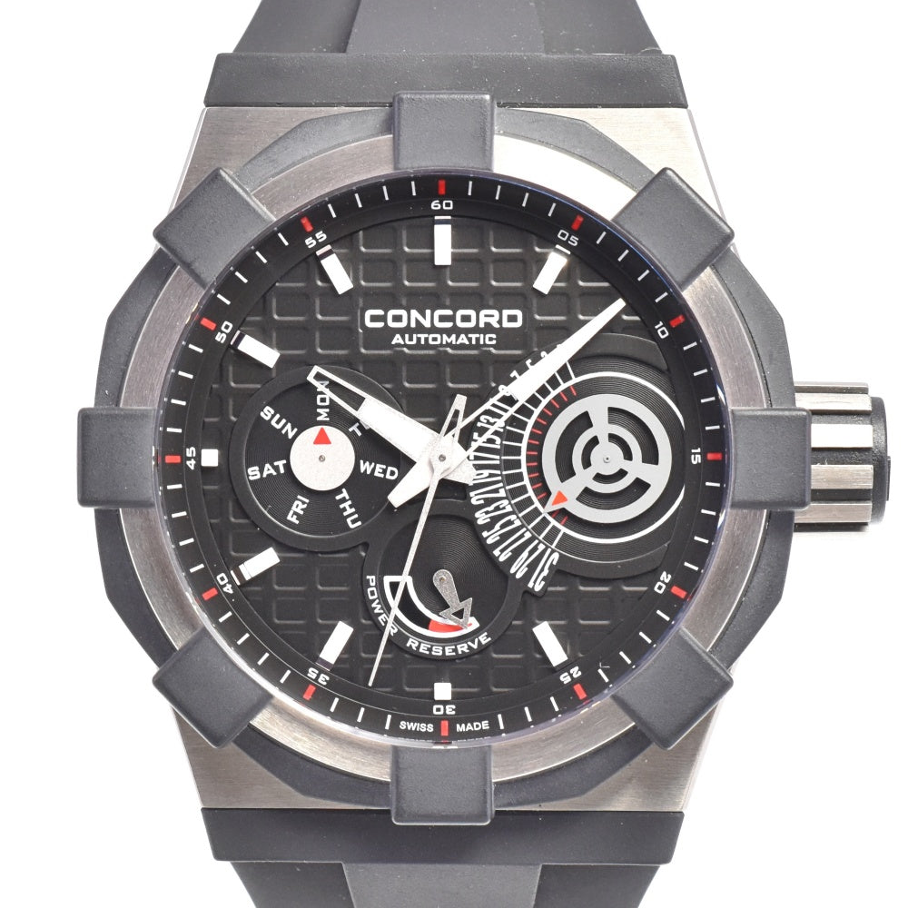 with paper Concord C1 01.5.40.1020 Retrograde Day Date black Dial Automatic Men's
 Watch O#143453