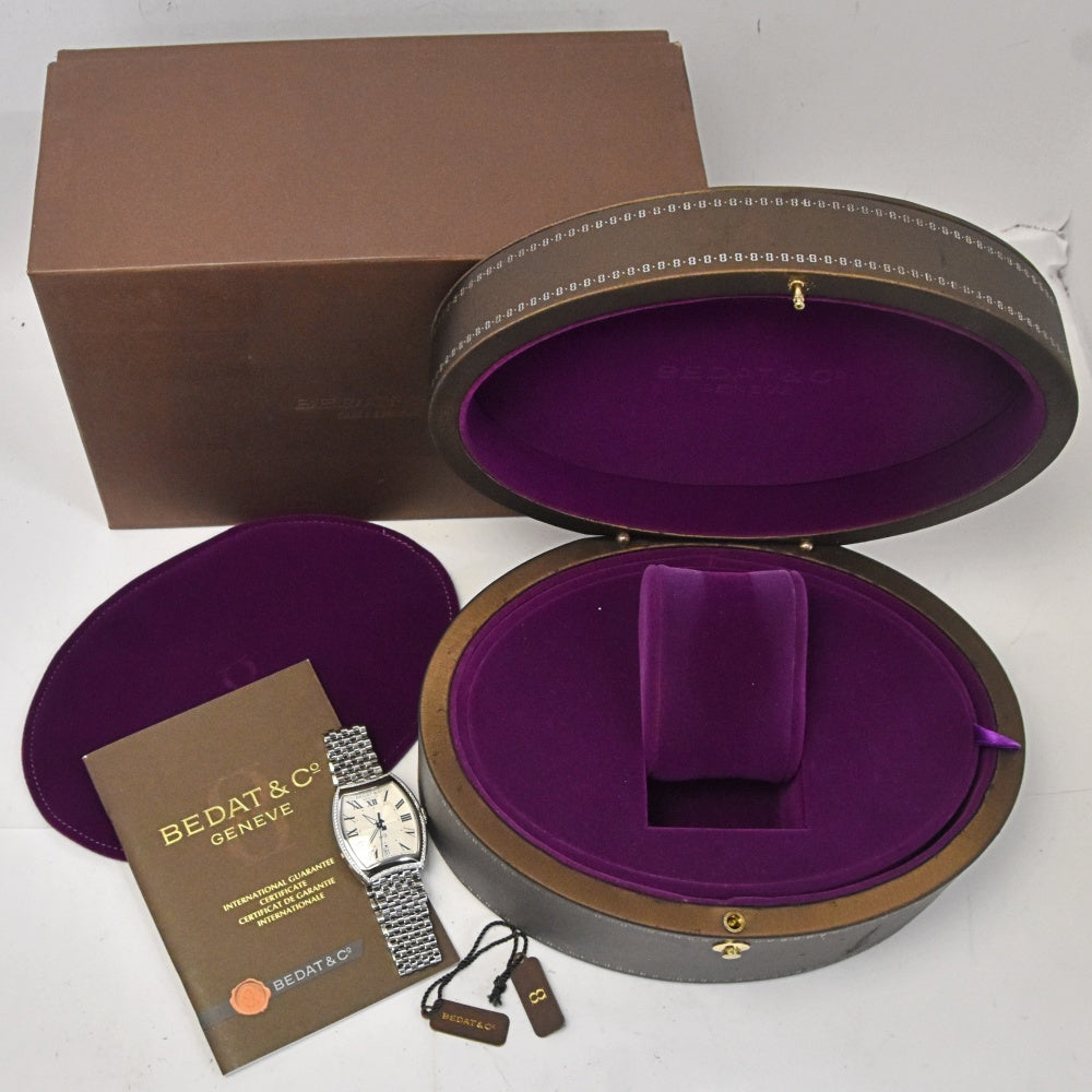 with paper BEDAT&Co No.3 B315.021.100.B date diamond bezel Silver Dial Automatic Men's
 Watch P#143454