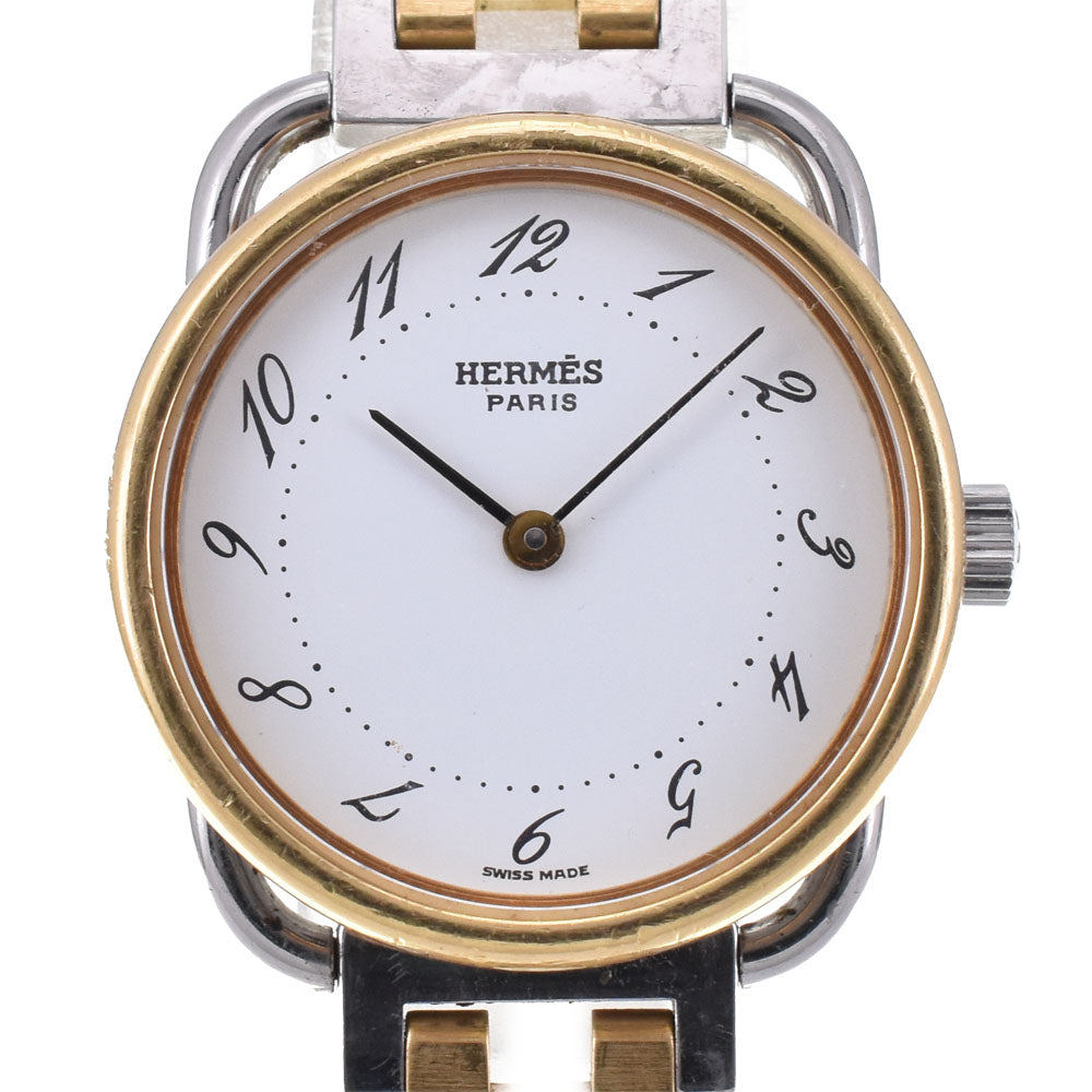 HERMES Arceau Date white Dial Quartz Ladies
 Watch P#143455