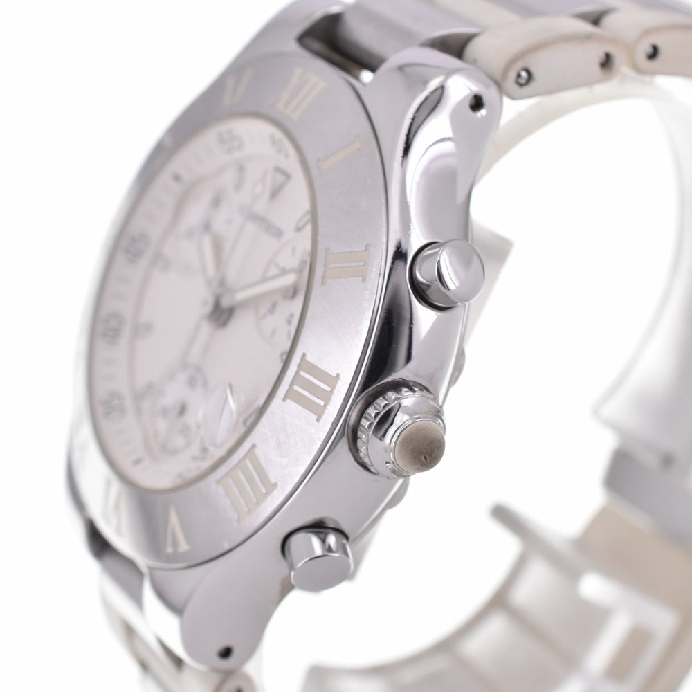 CARTIER Must21 CHRONOSCAPH W10184U2 Date white Dial Quartz Men's
 Watch P#143464