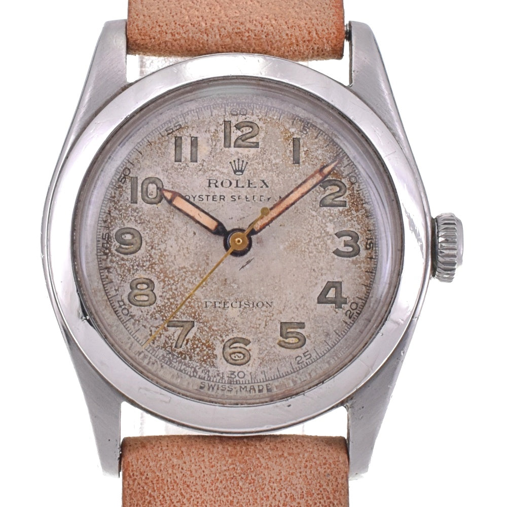 ROLEX Oyster Speed King Ref.4220 vintage Circa 1946 Cal.10.1/2 Silver Dial Hand Winding Boy's
 Watch P#143466