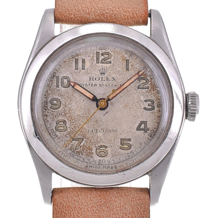 ROLEX Oyster Speed King Ref.4220 vintage Circa 1946 Cal.10.1/2 Silver Dial Hand Winding Boy's
 Watch P#143466