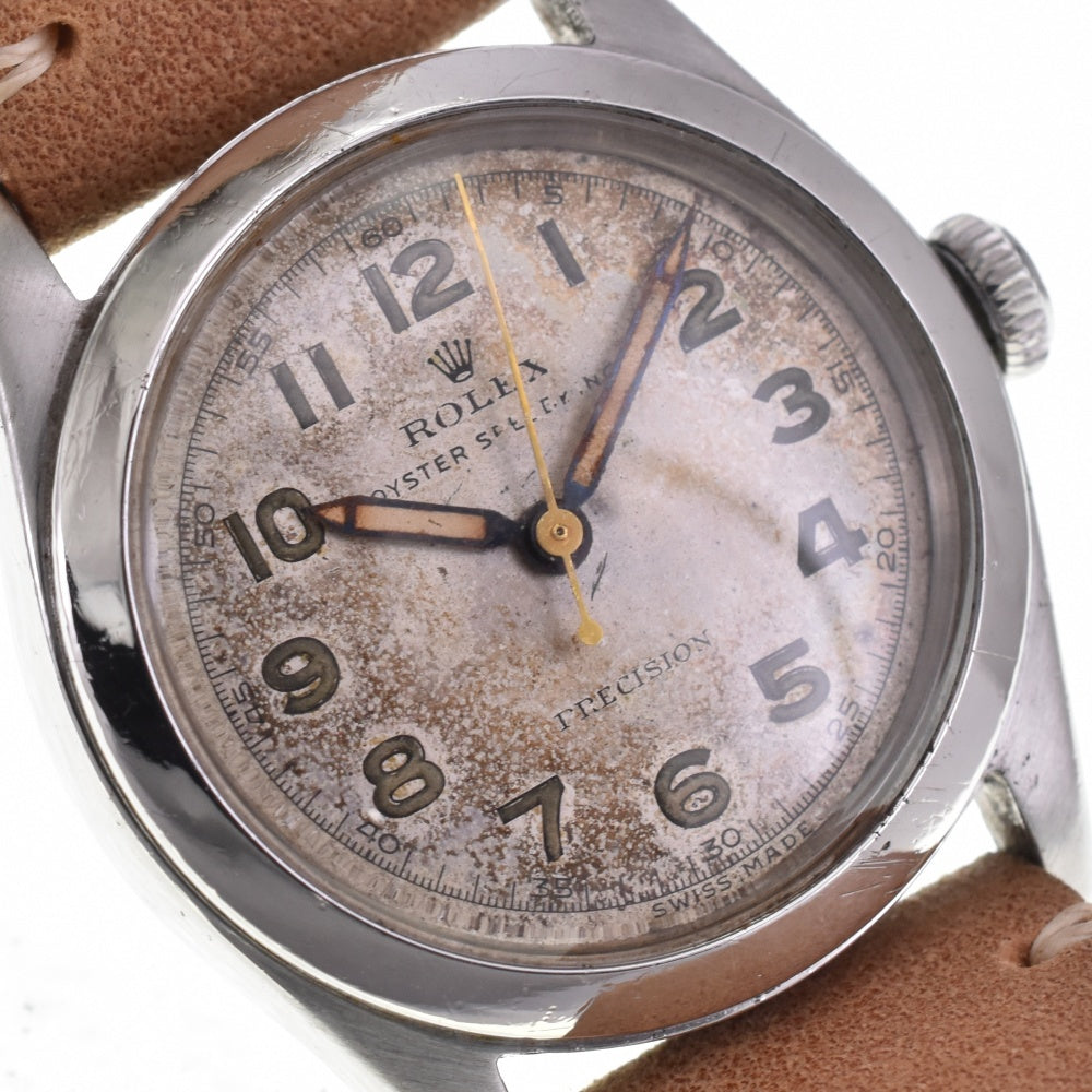 ROLEX Oyster Speed King Ref.4220 vintage Circa 1946 Cal.10.1/2 Silver Dial Hand Winding Boy's
 Watch P#143466