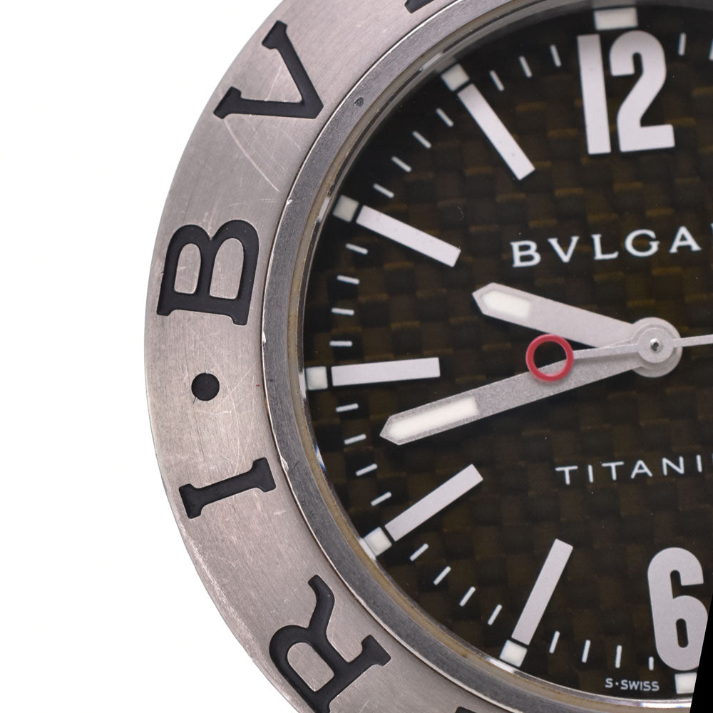 with paper BVLGARI Diagono TI38TA Date Titanium/Rubber black Dial Automatic Men's
 Watch O#143468