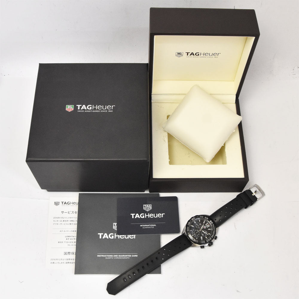 with paper TAG HEUER Formula 1 CAZ1110.FT8023 Chronograph Date black Dial Quartz Men's
 Watch O#143469