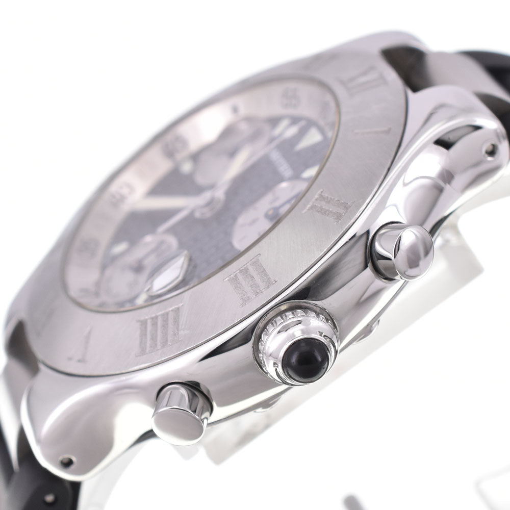 CARTIER CHRONOSCAPH21 W10125U2 Chronograph Date Black / Silver Dial Quartz Men's
 Watch Q#143470