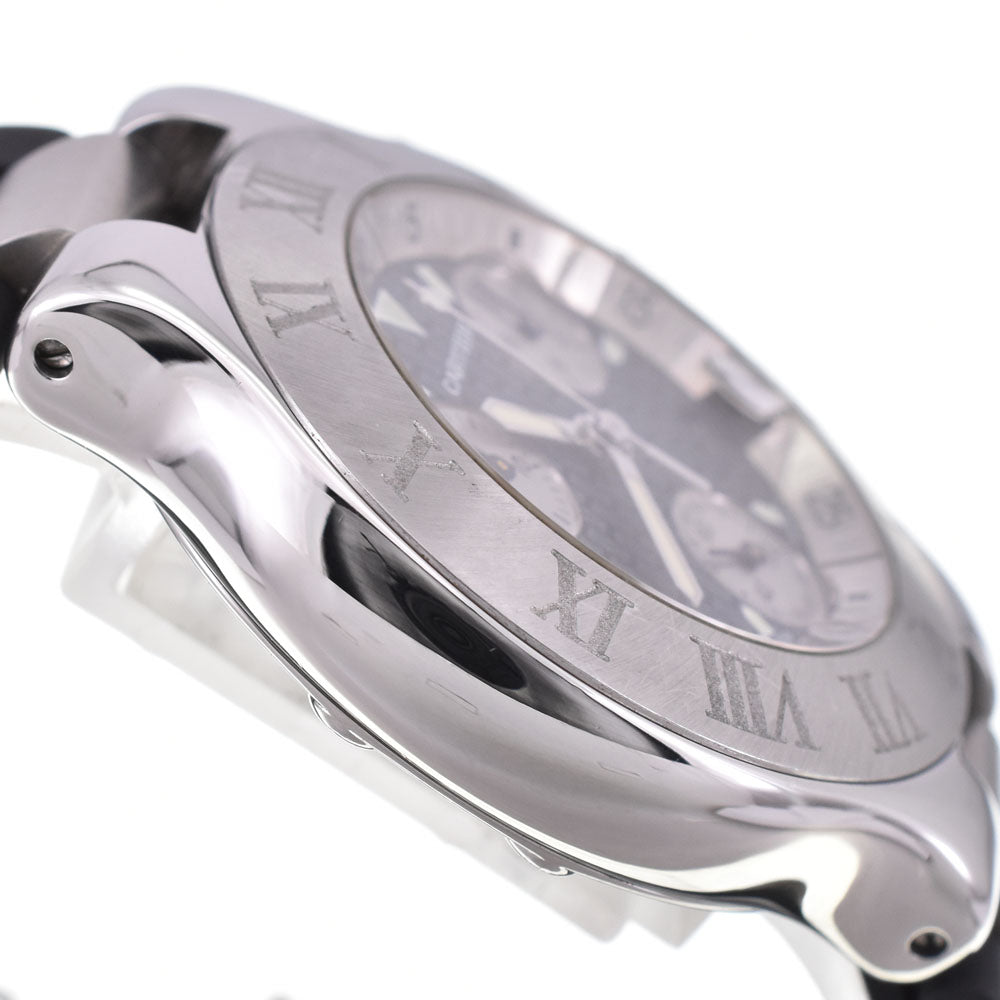 CARTIER CHRONOSCAPH21 W10125U2 Chronograph Date Black / Silver Dial Quartz Men's
 Watch Q#143470