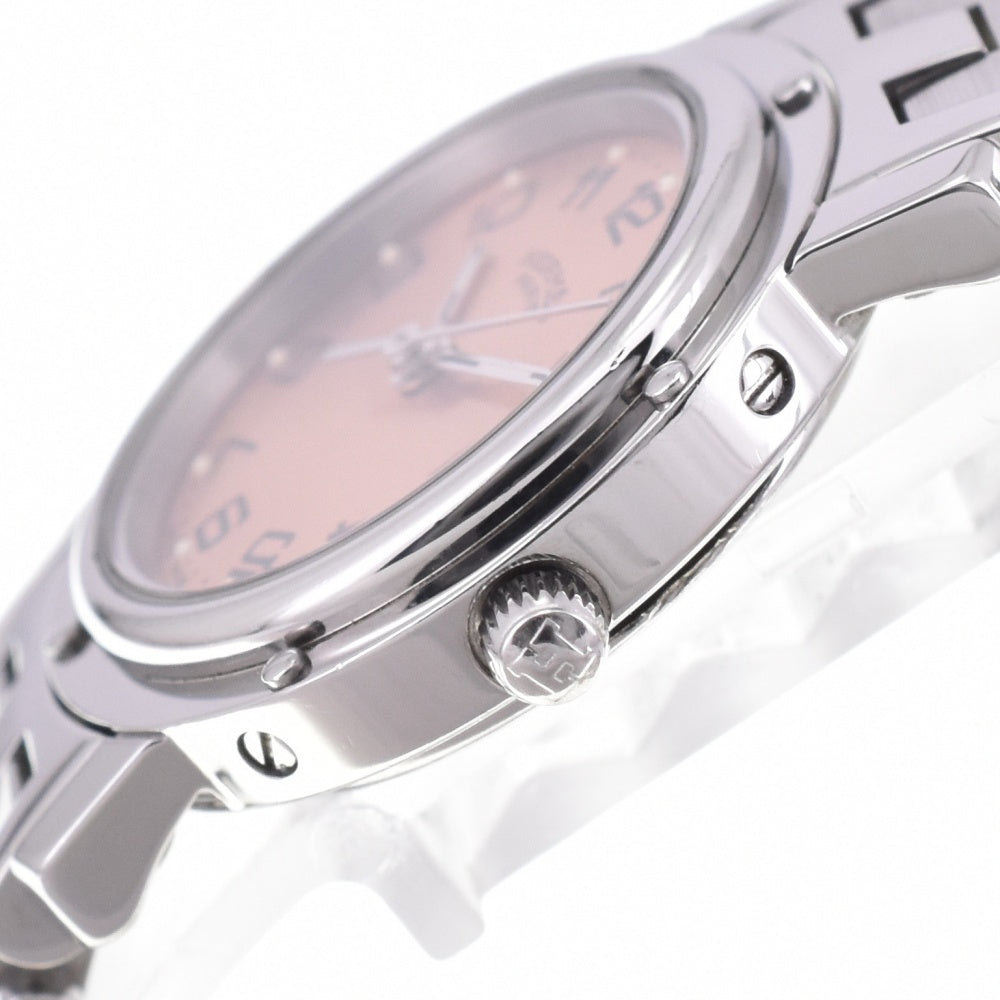 with paper HERMES Clipper CL4.210 Date D buckle Pink gold Dial Quartz Ladies
 Watch P#143472