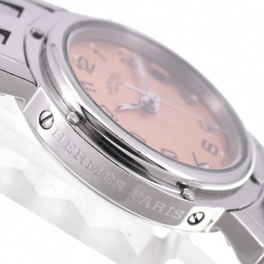 with paper HERMES Clipper CL4.210 Date D buckle Pink gold Dial Quartz Ladies
 Watch P#143472