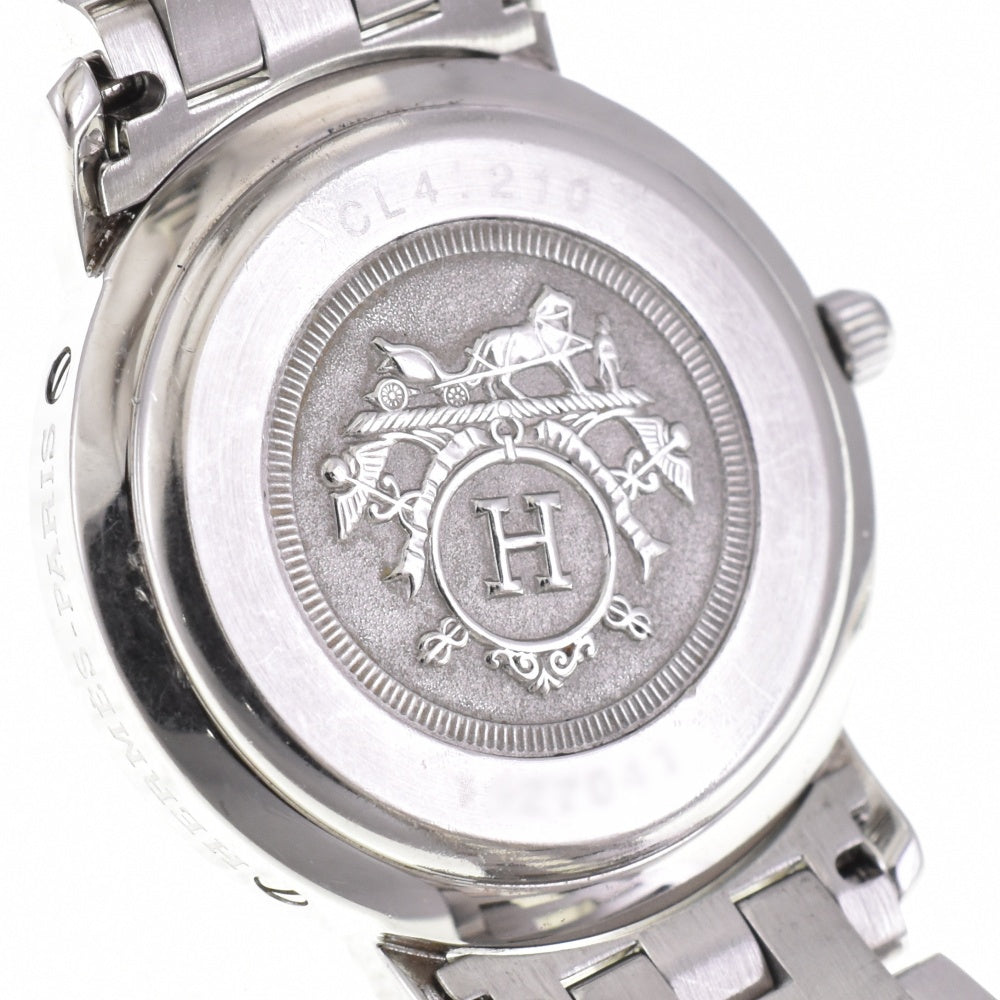 with paper HERMES Clipper CL4.210 Date D buckle Pink gold Dial Quartz Ladies
 Watch P#143472