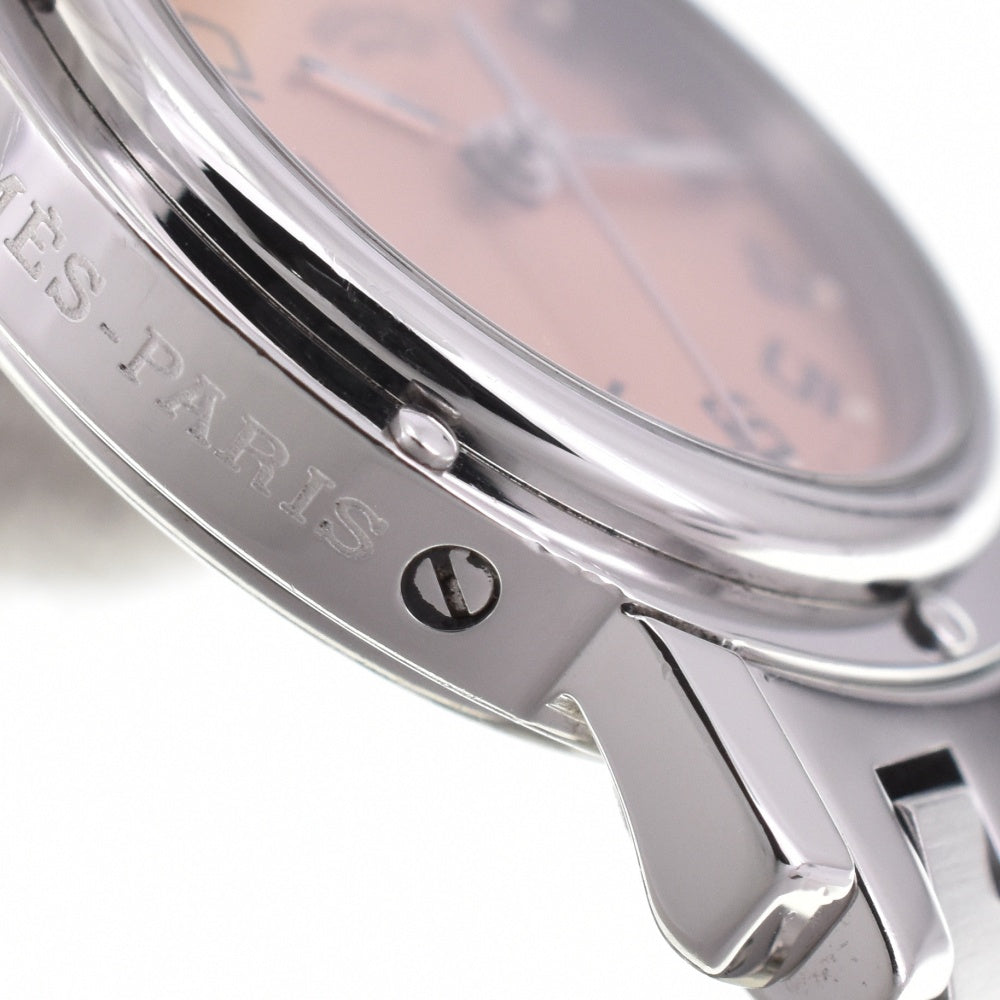 with paper HERMES Clipper CL4.210 Date D buckle Pink gold Dial Quartz Ladies
 Watch P#143472