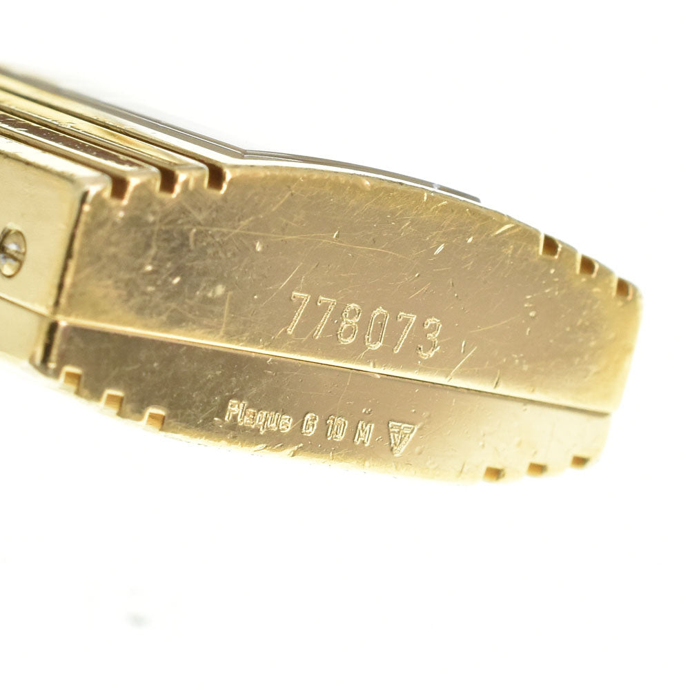 HERMES Kelly watch Gold Plated / Leather gold Dial Quartz Ladies
 Watch A#143480