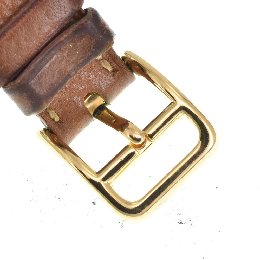 HERMES Kelly watch Gold Plated / Leather gold Dial Quartz Ladies
 Watch A#143480