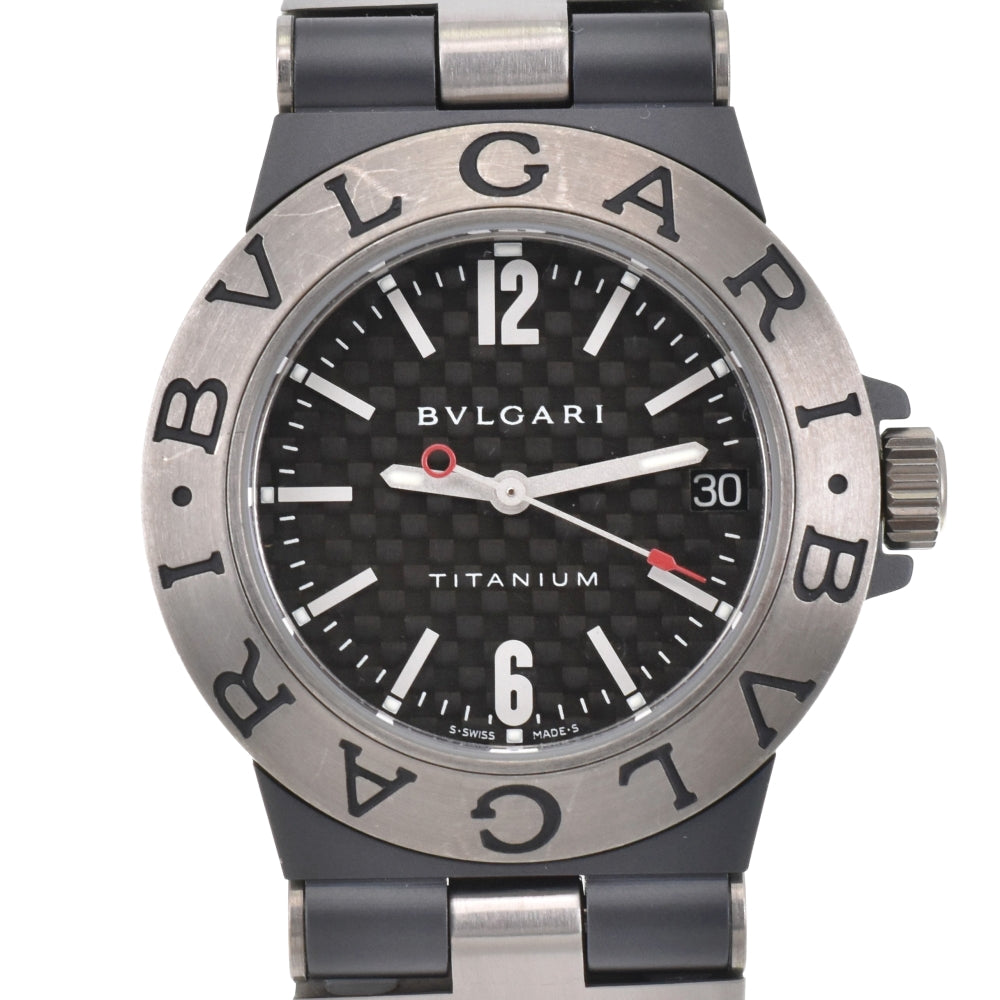 BVLGARI Diagono Titanium TI32TA Date black Dial Quartz Unisex
 Watch O#143481