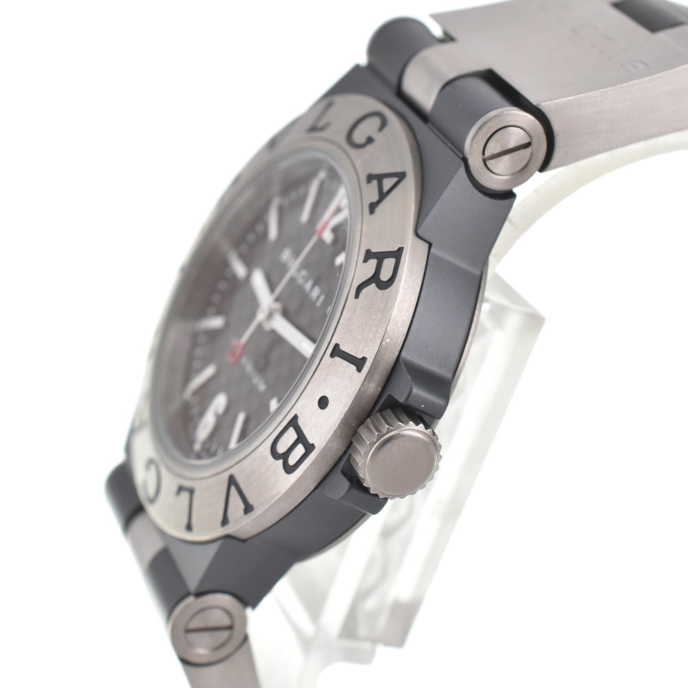 BVLGARI Diagono Titanium TI32TA Date black Dial Quartz Unisex
 Watch O#143481