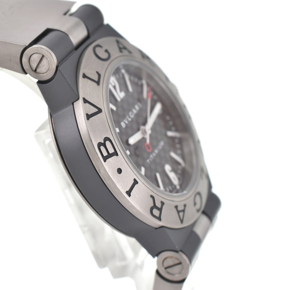 BVLGARI Diagono Titanium TI32TA Date black Dial Quartz Unisex
 Watch O#143481