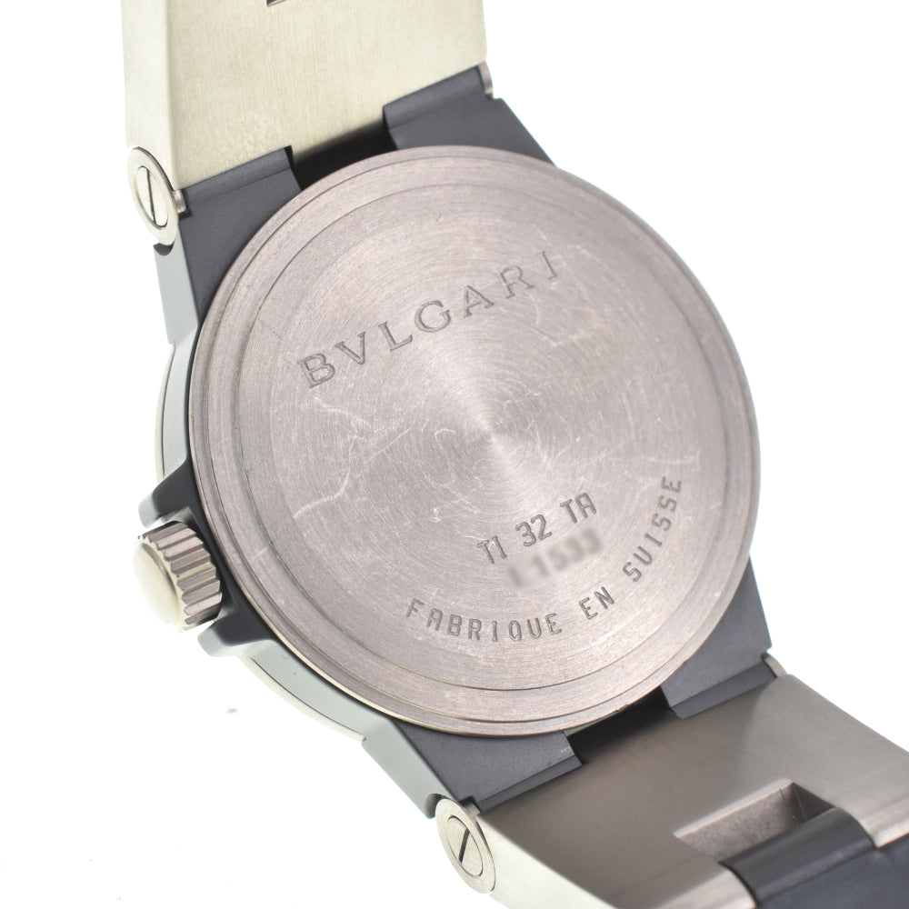 BVLGARI Diagono Titanium TI32TA Date black Dial Quartz Unisex
 Watch O#143481