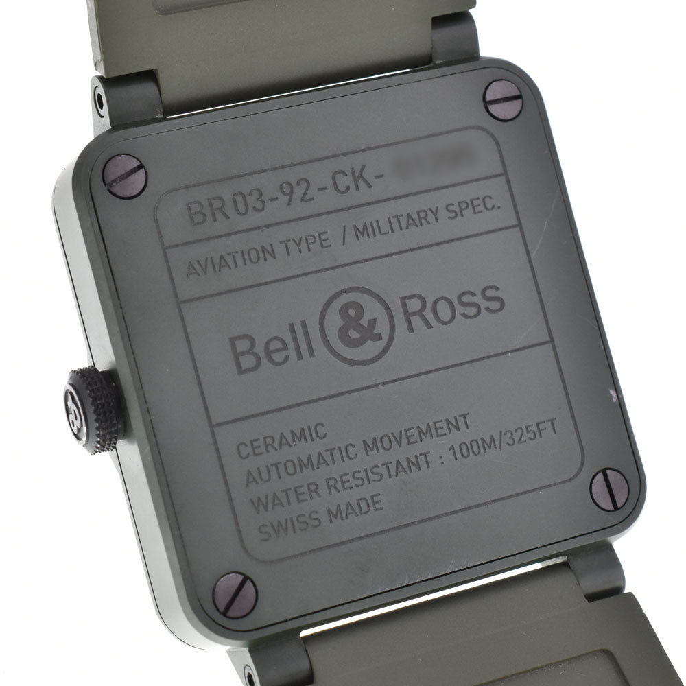 Bell＆Ross Military Ceramic BR03-92-CK Ceramic / rubber green Dial Automatic Men's
 Watch Q#143483