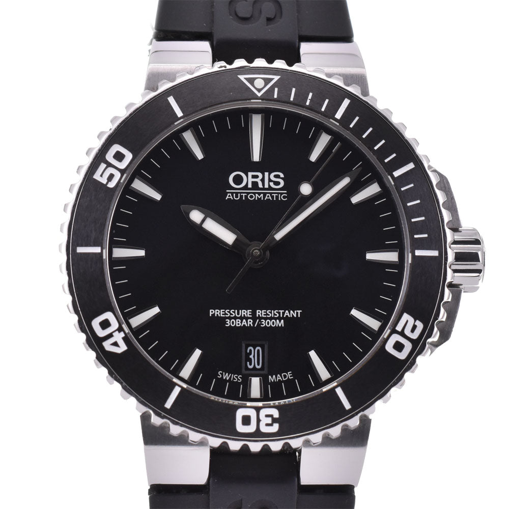 with paper ORIS Aquis Date 01 733 7676 4154-07 black Dial Automatic Men's
 Watch O#143485