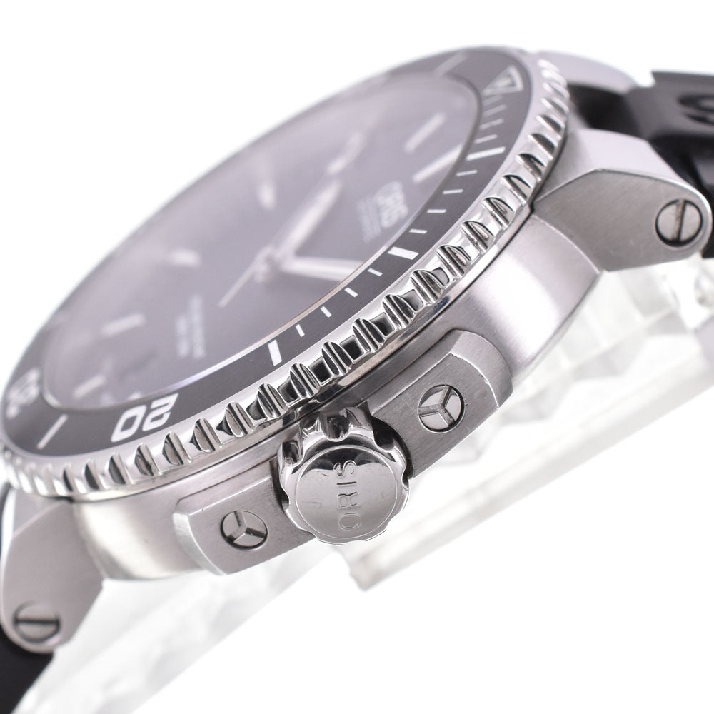 with paper ORIS Aquis Date 01 733 7676 4154-07 black Dial Automatic Men's
 Watch O#143485