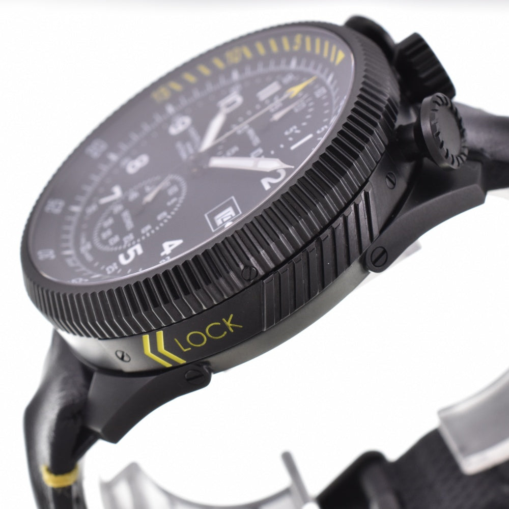 with paper HAMILTON Khaki Aviation Takeoff H767860 Chronograph Date black Dial Automatic Men's
 Watch O#143486